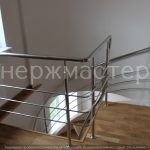 Перила із нержавійки для гвинтових сходів у Борисполі
